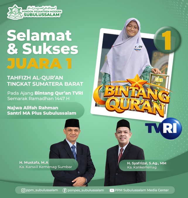 Juara 1 Tahfidzh Al Quran